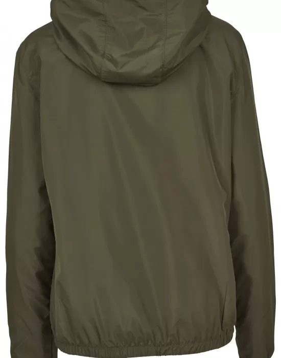 Дамско яке в цвят маслина от Urban Classics Ladies Basic Pull Over, Якета - Hoodstyle.bg