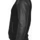 Мъжко колежанско яке Urban Classics blk/blk с кожени ръкави, Колежански - Hoodstyle.bg