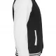 Мъжко колежанско яке Urban Classics blk/wht с кожени ръкави, Колежански - Hoodstyle.bg