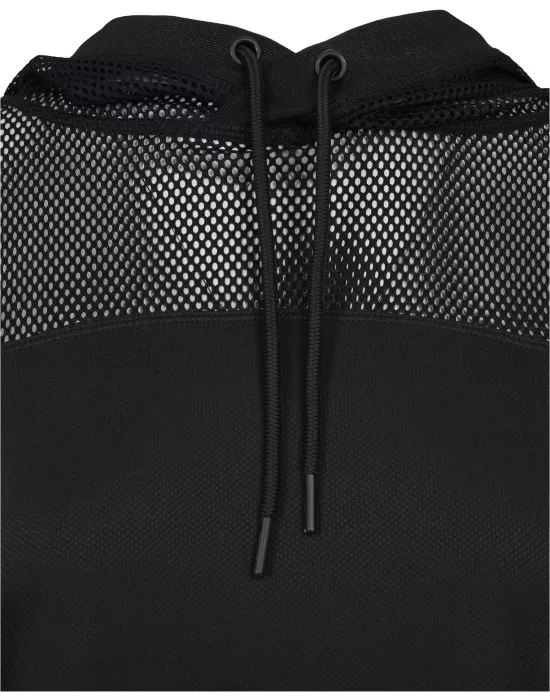 Дамски суичър в черно Urban Classics Ladies Mesh Hoody, Суичъри - Hoodstyle.bg