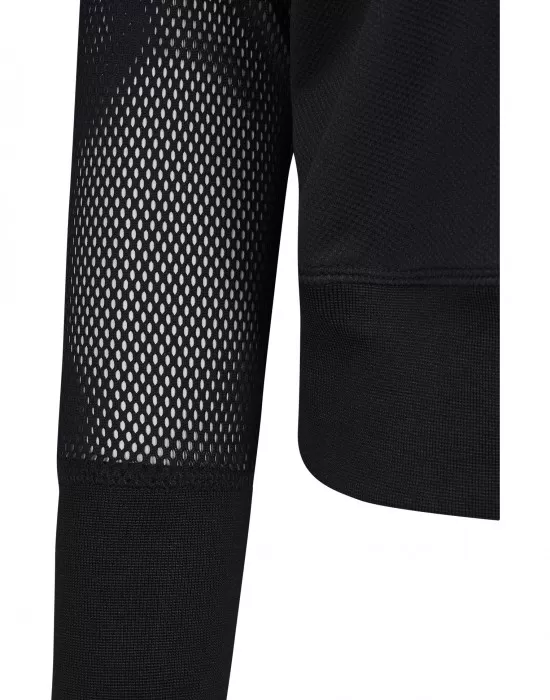 Дамски суичър в черно Urban Classics Ladies Mesh Hoody, Суичъри - Hoodstyle.bg