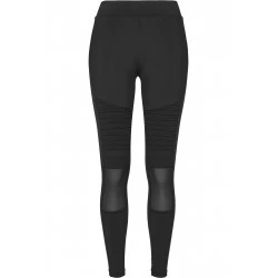 Дамски клин в черно от Urban Classics Ladies Tech Mesh Biker Leggings 