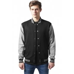 Мъжко колежанско яке в два цвята Urban Classics blk/gry