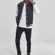 Мъжко колежанско яке в черно Urban Classics blk/wht
