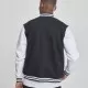 Мъжко колежанско яке в черно Urban Classics blk/wht