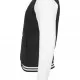 Мъжко колежанско яке в черно Urban Classics blk/wht