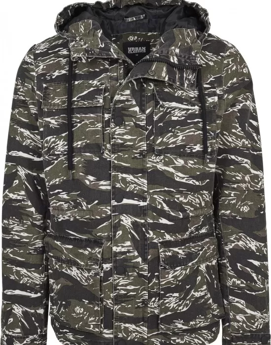 Мъжко камуфлажно яке Urban Classics olive/blk/wht, Зимни якета - Hoodstyle.bg