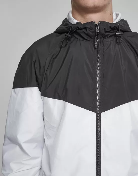 Мъжко спортно яке Urban Classics в черно и бяло