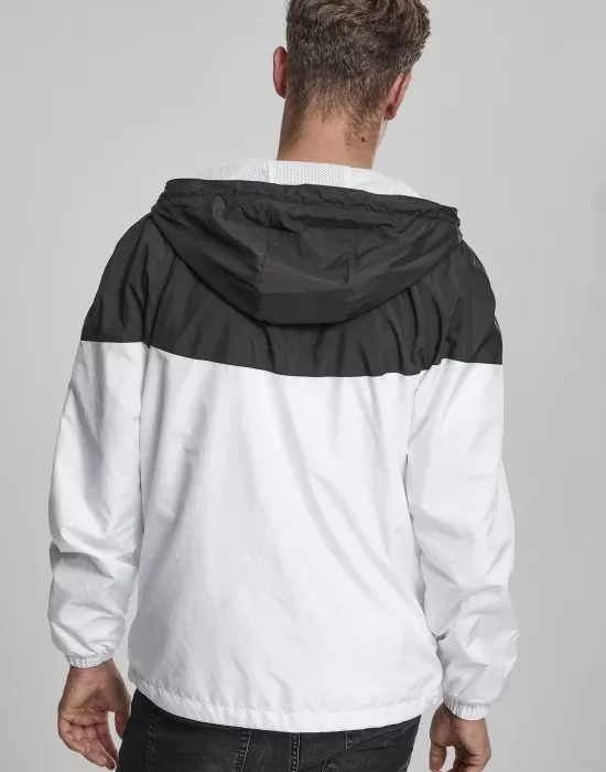 Мъжко спортно яке Urban Classics в черно и бяло