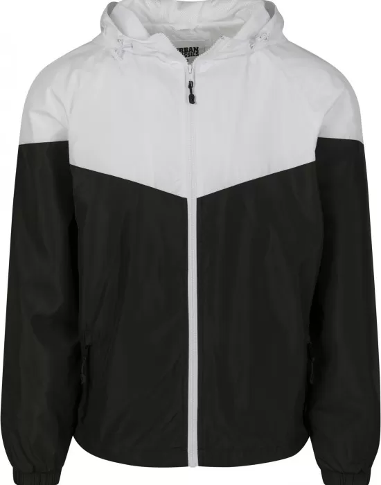 Мъжко яке Urban Classics 2-Tone Tech в бял и черен цвят, Якета Пролет / Есен - Hoodstyle.bg