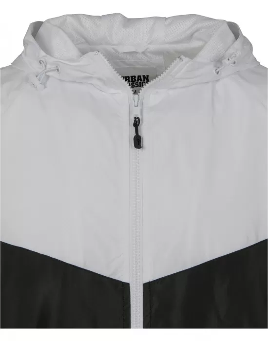 Мъжко яке Urban Classics 2-Tone Tech в бял и черен цвят, Якета Пролет / Есен - Hoodstyle.bg