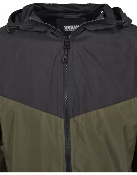 Мъжко спортно яке Urban Classics в черно и маслина