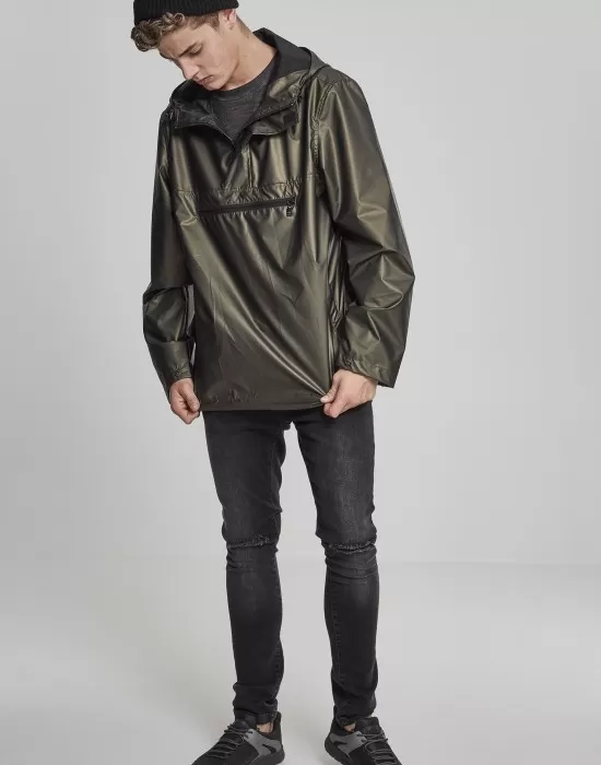 Мъжко яке без закопчаване Urban Classics в цвят маслина