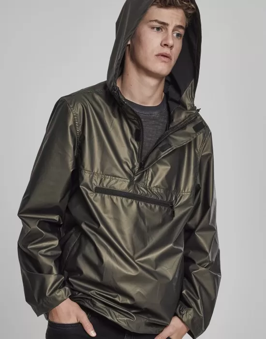 Мъжко яке без закопчаване Urban Classics в цвят маслина