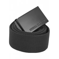 Дълъг черен колан Urban Classics Long Canvas Belt