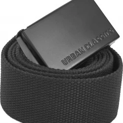 Дълъг черен колан Urban Classics Long Canvas Belt