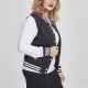 Дамско колежанско яке в черно и бяло от Urban Classics Ladies, Якета - Hoodstyle.bg