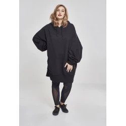 Дамски дълг суичър Urban Classics в черен цвят
