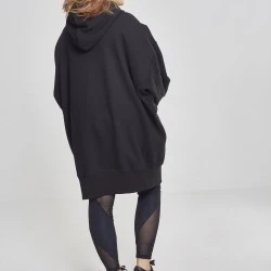 Дамски дълг суичър Urban Classics в черен цвят