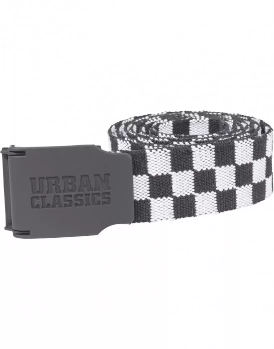Мъжки колан Urban Classics 150 cm blackwhite, Мъже - Hoodstyle.bg