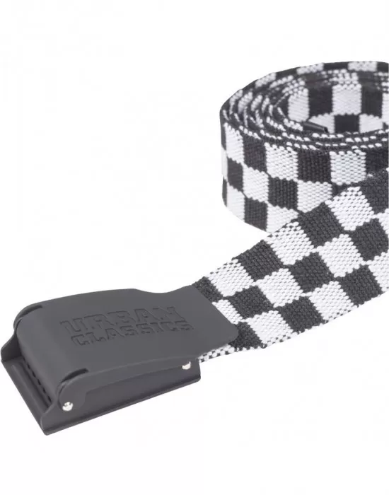 Мъжки колан Urban Classics 150 cm blackwhite, Мъже - Hoodstyle.bg