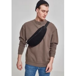 Пухена чанта за през рамо в черен цвят Urban Classics