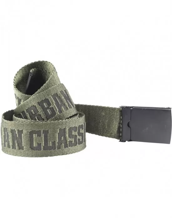 Текстилен колан URBAN CLASSICS JAQUARD LOGO, Аксесоари - Hoodstyle.bg