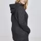 Дамски дълъг суичър Urban Classics в тъмносив цвят, Суичъри - Hoodstyle.bg