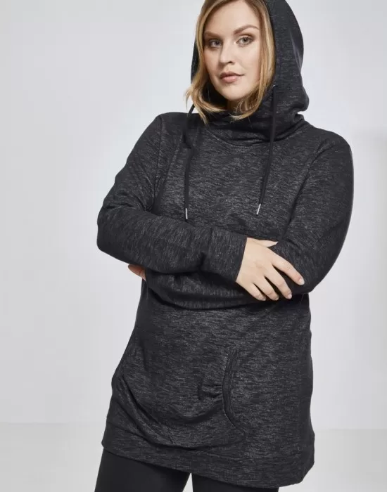 Дамски дълъг суичър Urban Classics в тъмносив цвят, Суичъри - Hoodstyle.bg