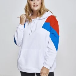 Дамски суичър в три цвята Urban Classics whtfireredbrightblue