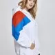 Дамски суичър в три цвята Urban Classics whtfireredbrightblue, Суичъри - Hoodstyle.bg