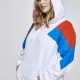 Дамски суичър в три цвята Urban Classics whtfireredbrightblue, Суичъри - Hoodstyle.bg