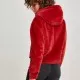Дамски плюшен суичър Urban Classics burgundy, Суичъри - Hoodstyle.bg