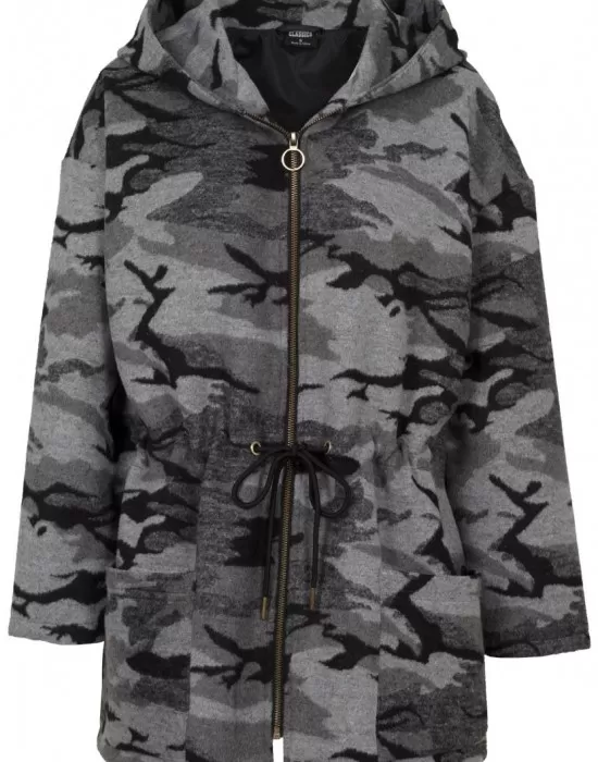 Дамска парка Urban Classics в сив камуфлаж, Жени - Hoodstyle.bg