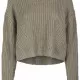 Дамски къс пуловер Urban Classics в цвят маслина, Блузи - Hoodstyle.bg