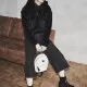 Дамски дънки в черен цвят Urban Classics  Ladies Denim Culotte black washed, Дънки - Hoodstyle.bg