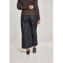Дамски дънки в черен цвят Urban Classics  Ladies Denim Culotte black washed 