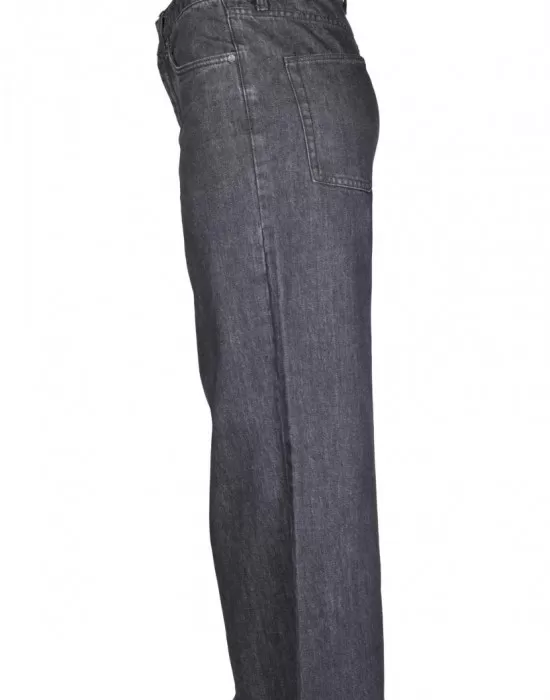 Дамски дънки в черен цвят Urban Classics  Ladies Denim Culotte black washed, Дънки - Hoodstyle.bg
