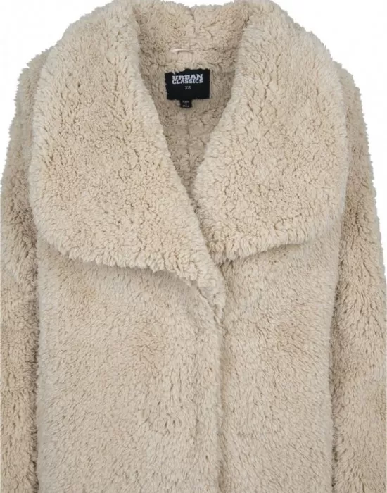 Дамско дълго палто Urban Classics в бежов цвят, Якета - Hoodstyle.bg