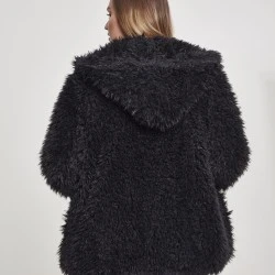 Суичър Ladies Hooded Teddy Jacket black XXL