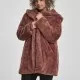 Дамско палто Urban Classics Teddy в тъмнорозов цвят, Якета - Hoodstyle.bg