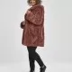 Дамско палто Urban Classics Teddy в тъмнорозов цвят, Якета - Hoodstyle.bg