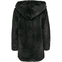 Дамско палто Urban Classics Teddy в черен цвят