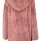 Дамско палто Urban Classics Teddy в тъмнорозов цвят, Якета - Hoodstyle.bg