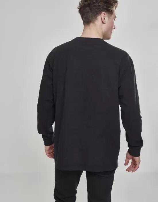 Мъжка черна блуза Urban Classics с U-образно деколте, Блузи - Hoodstyle.bg