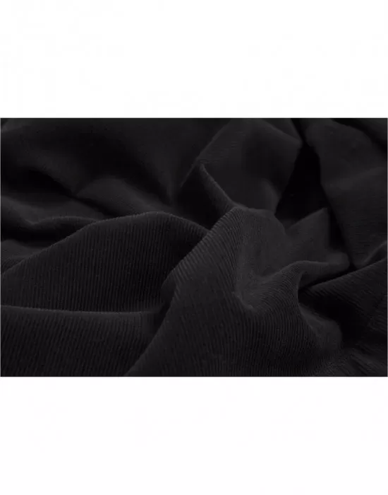 Мъжка риза Urban Classics Corduroy в черен цвят, Ризи - Hoodstyle.bg