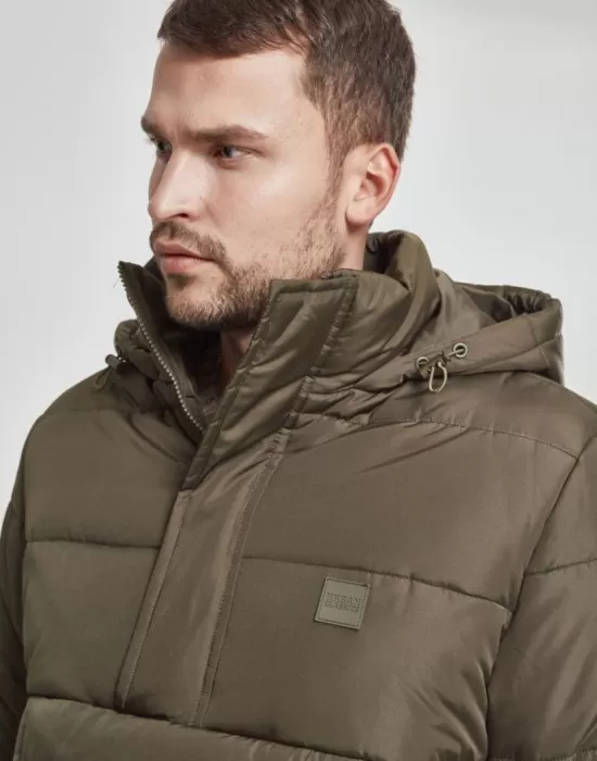 Мъжко яке без цип Urban Classics darkolive, Зимни якета - Hoodstyle.bg
