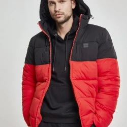 Мъжко зимно яке Urban Classics 2 Tone fireredblk