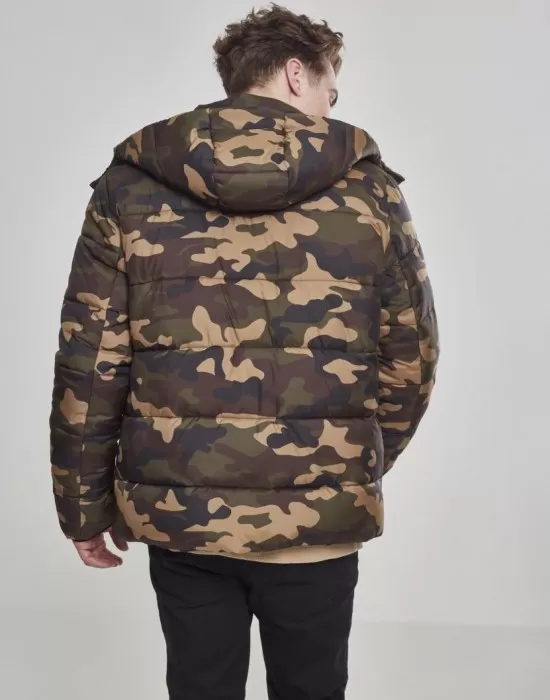 Мъжко зимно яке Urban Classics woodcamo, Зимни якета - Hoodstyle.bg