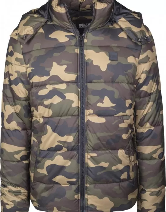 Мъжко зимно яке Urban Classics woodcamo, Зимни якета - Hoodstyle.bg